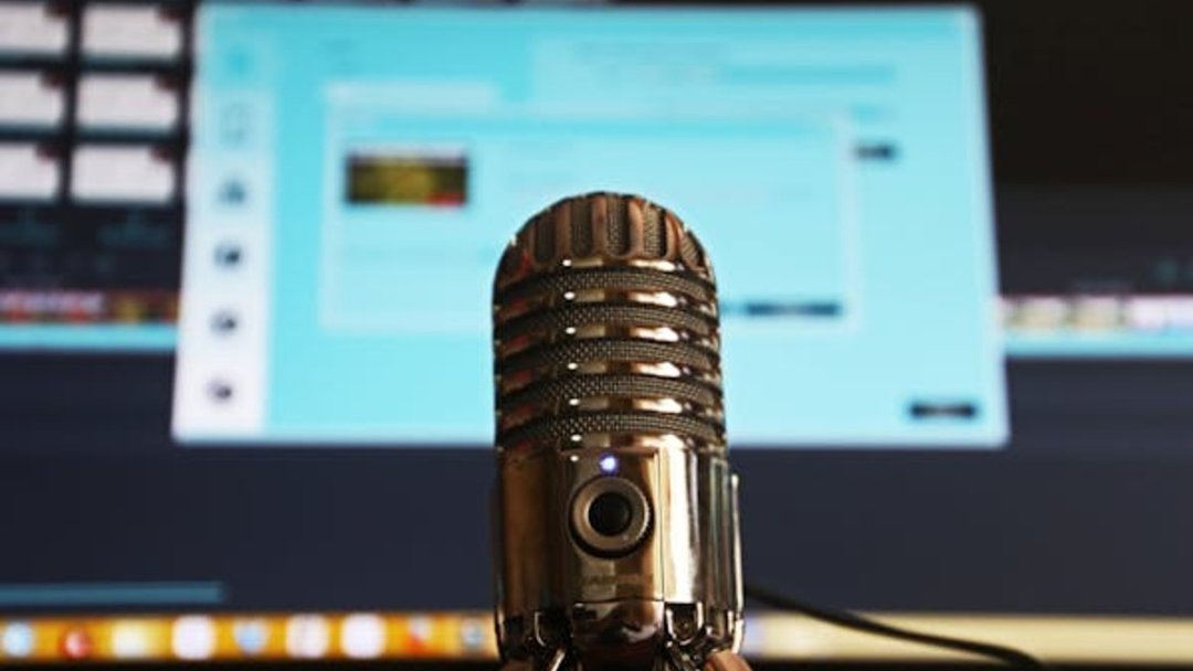 A podcast microphone