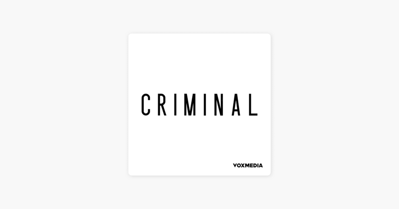 Criminal Podcast Logo.