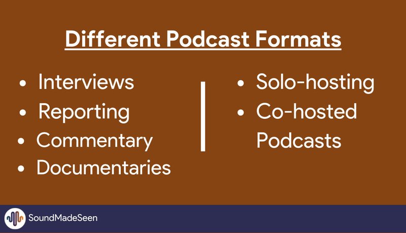 Different types of podcast formats