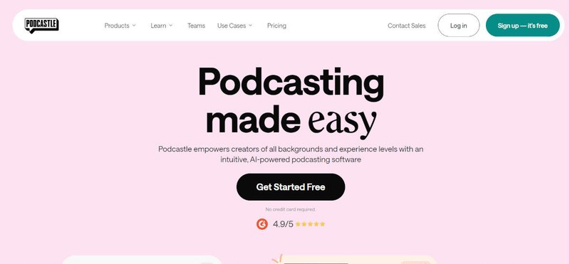 The Podcastle website