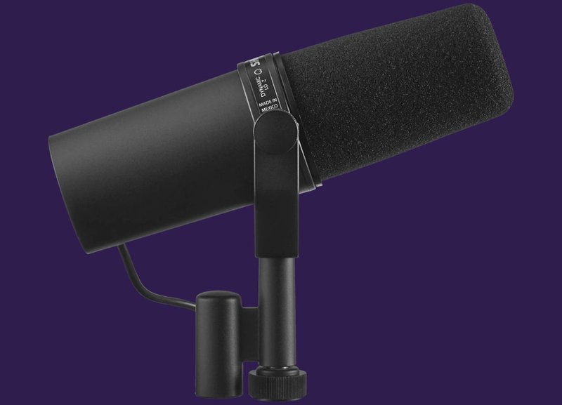The Shure SM7B microphone