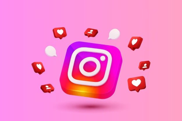 Picture of Instagram logo and engagement