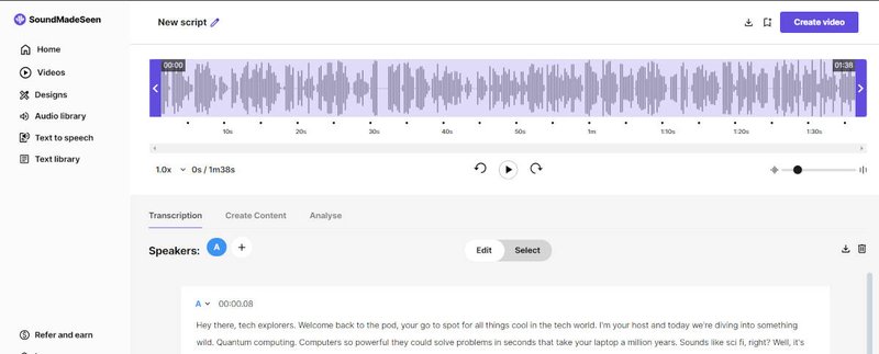 SoundMadeSeen TTS integration with content creation tools