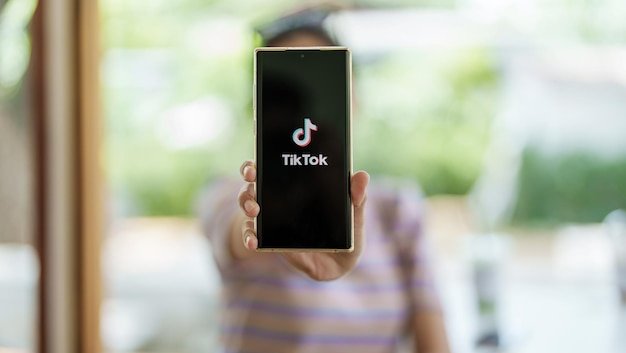 TikTok Logo on Phone