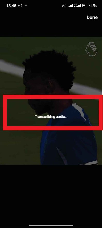 Transcribe your audio for your Instagram Reel